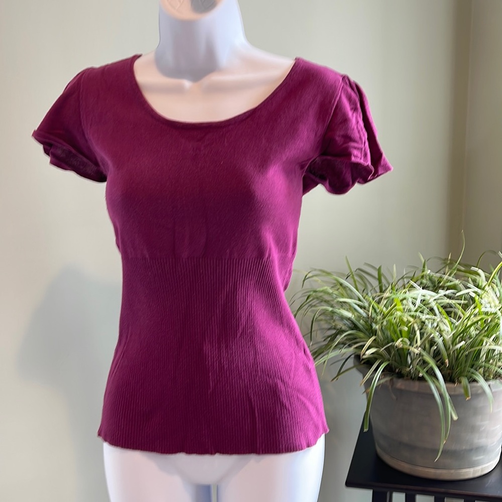 Sweater Blouse with Ribbed torso
